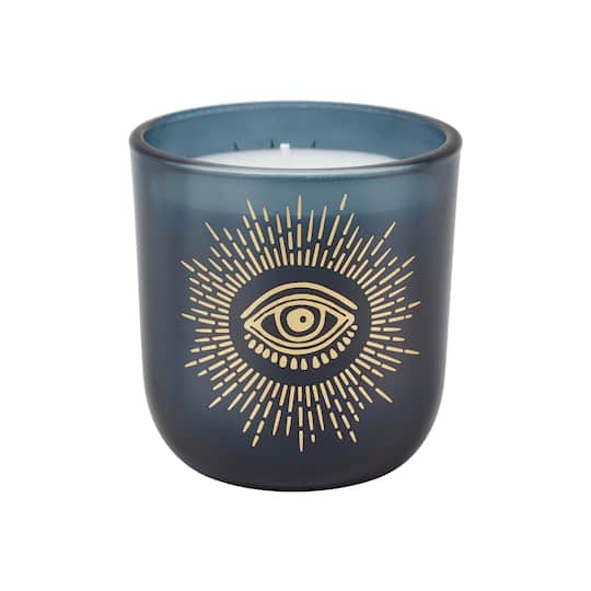 Assorted 10oz. Evil Eye Scented Glass Jar Candle with Lid, 1pc. by Ashland®